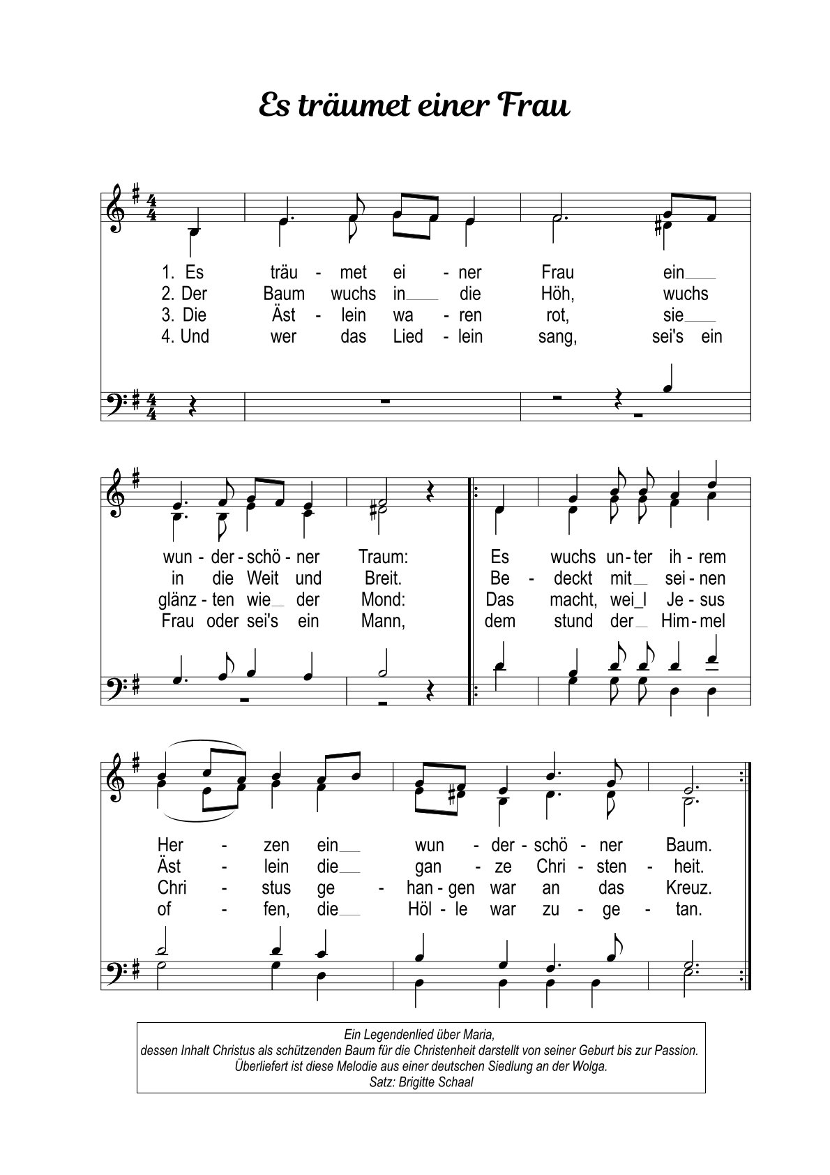 Es träumet einer Frau1S Es träumet einer Frau1S